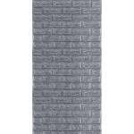 R017-2 Панель стінова в рулоні 3D 700мм*3,08м*2мм сіра цегла (D) SW-00002535