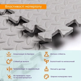 Підлогове покриття 60х60х1см Сіре (D) SW-00002569