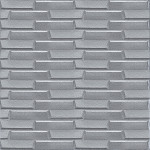 3D панель самоклеюча кладка 770х700х5мм Срібло (034) SW-00000217