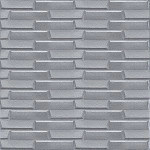 3D панель самоклеюча кладка срібло 770х700х5 мм (034) SW-00000217