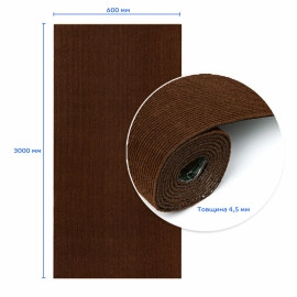 Самоклеюча плитка під ковролін в рулоні коричневий 600х3000мм SW-00002586