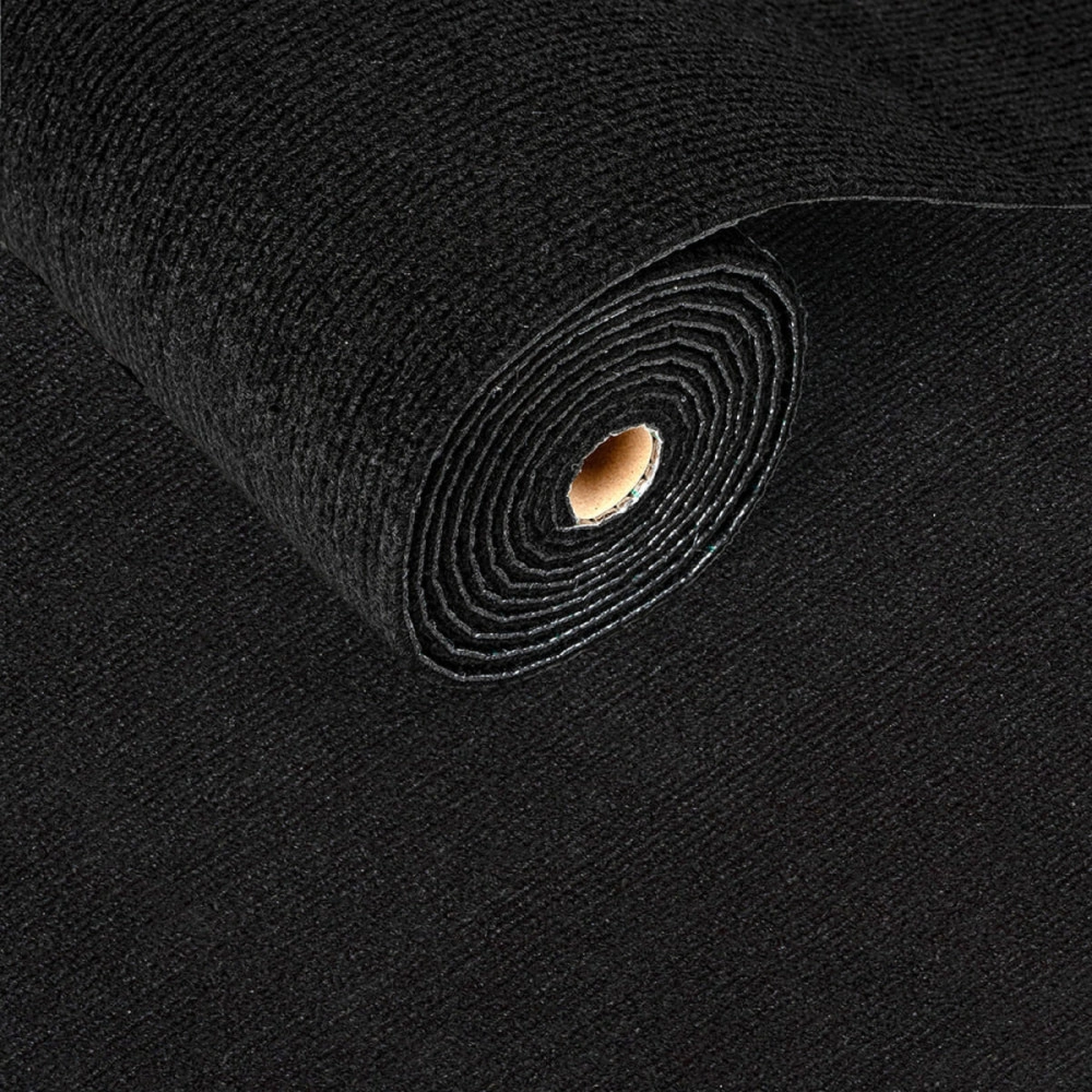 Самоклеюча плитка під ковролін в рулоні чорний 600х3000мм SW-00002588