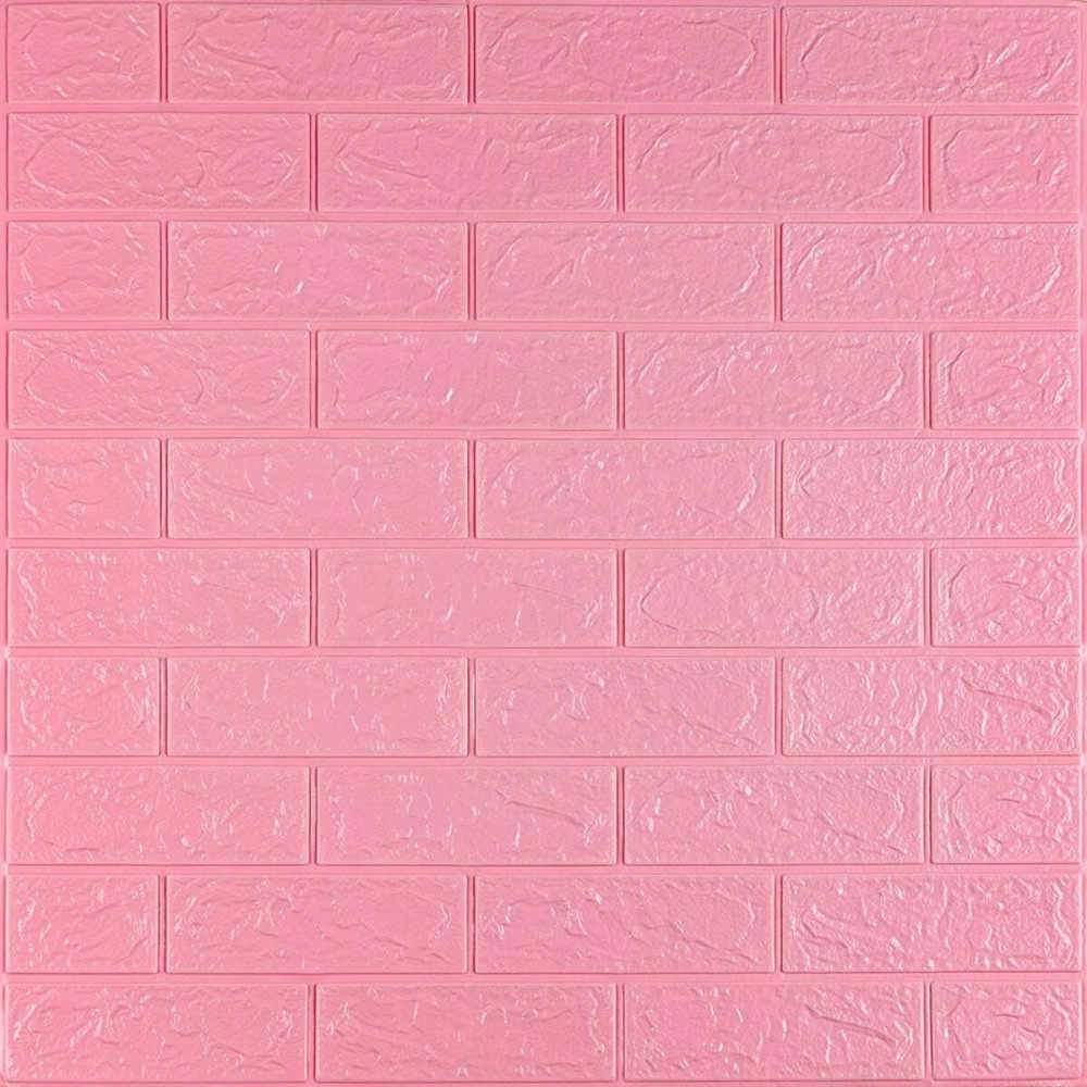 3D панель самоклеюча 700х770х3мм цегла Рожевий (004-3) SW-00000231