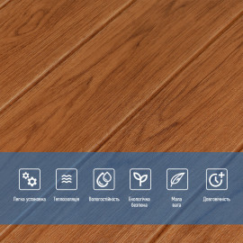 Самоклеюча декоративна 3D панель 700х700х5мм Вільха дерево (089) SW-00000279