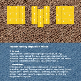 Плитка під ковролін без клейового шару 500х500х3мм Шоколад SW-00002710