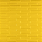 3D панель самоклеюча кладка 700х770х7мм Жовта (037) SW-00000302