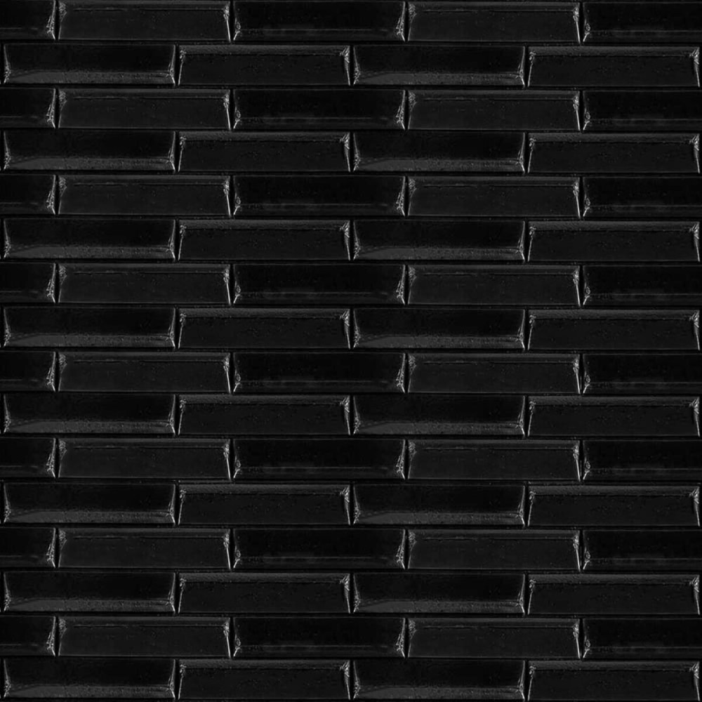 3D панель самоклеюча кладка 700х770х7мм Чорна (038) SW-00000303