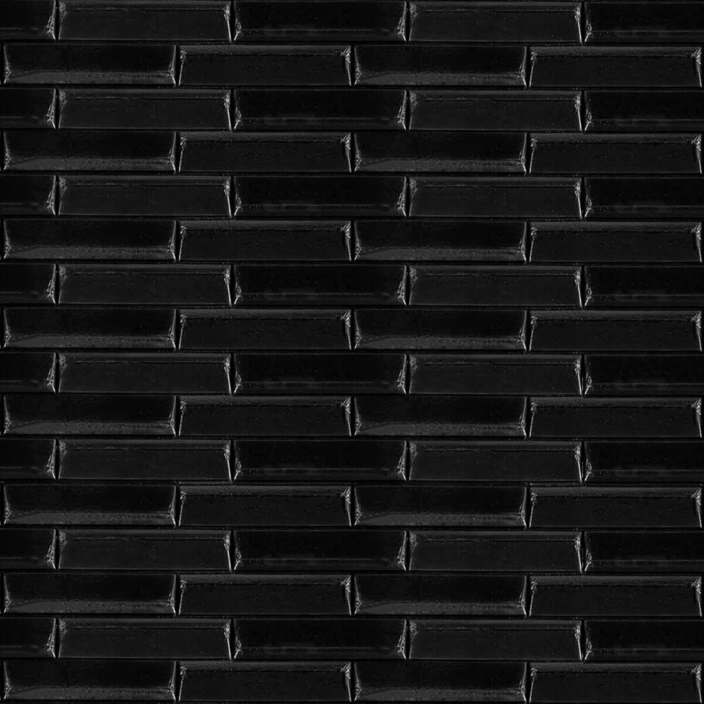 3D панель самоклеюча кладка 700х770х7мм Чорна (038) SW-00000303