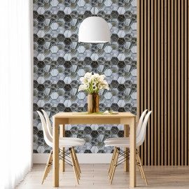 Декоративна ПВХ плитка на самоклейці 280х300х5мм Соти, ціна за 1 шт. (СПП-500) SW-00000524