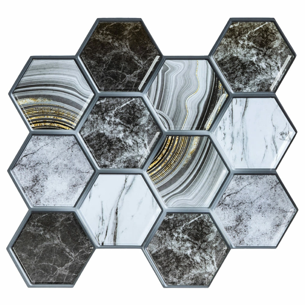 Декоративна ПВХ плитка на самоклейці 280х300х5мм Соти, ціна за 1 шт. (СПП-500) SW-00000524