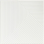 Самоклеюча декоративна 3D панель Бамбук Білий 500х500х5мм SW-00002877