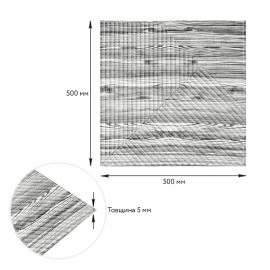 Самоклеюча декоративна 3D панель 500х500х5мм Бамбук Дерево Зебра SW-00002884