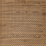 Самоклеюча декоративна 3D панель 500х500х5мм Бамбук темний Дуб SW-00002886