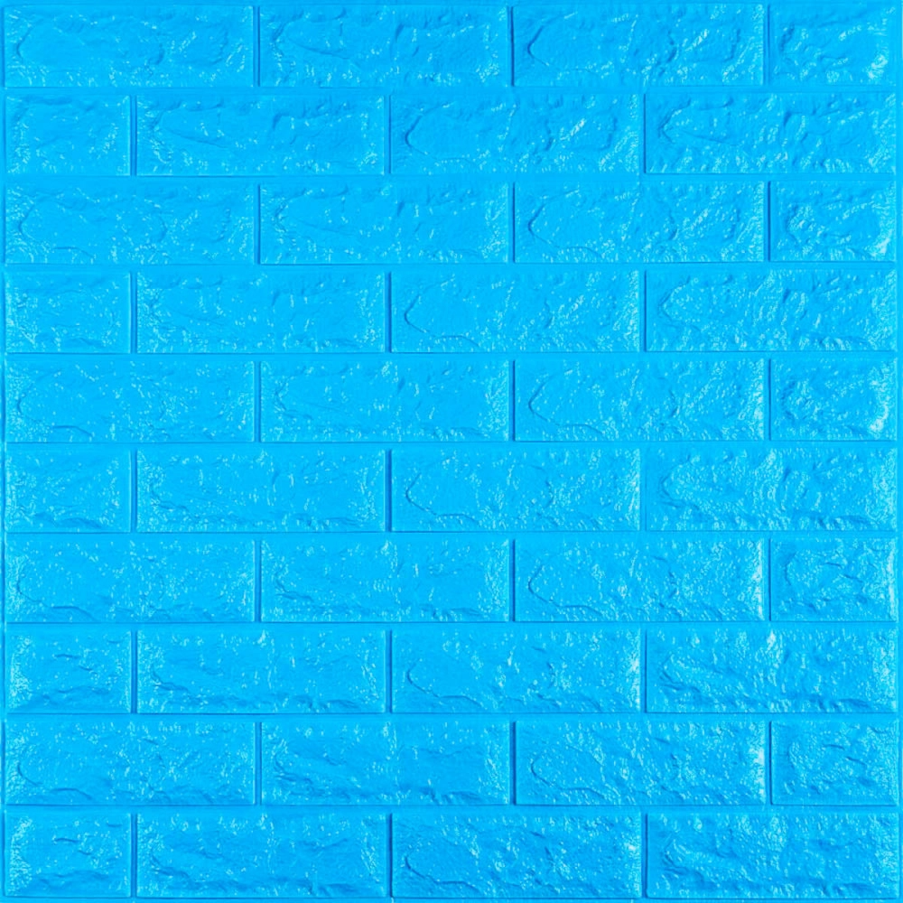 3D панель самоклеюча 700х770х7мм цегла Синій (003-7) SW-00000060