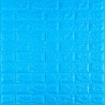 3D панель самоклеюча 700х770х7мм цегла Синій (003-7) SW-00000060
