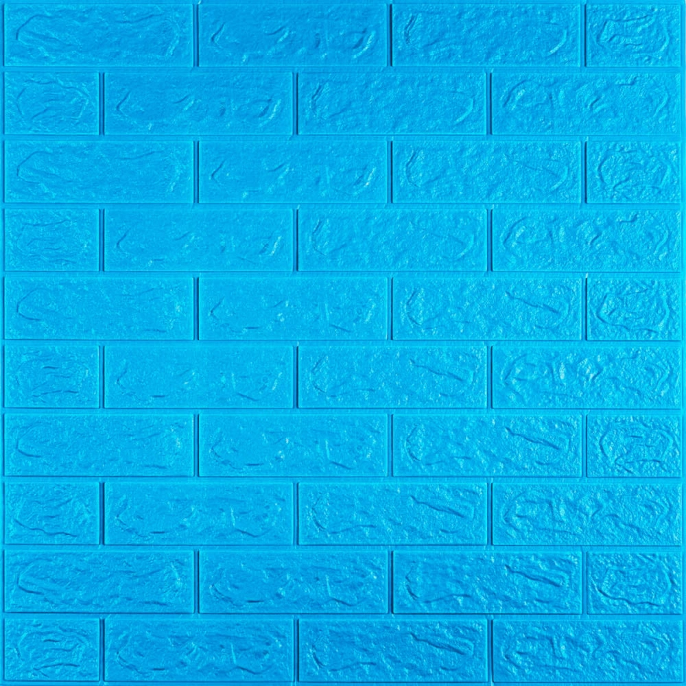 3D панель самоклеюча цегла Синій 700х770х5мм (003-5) SW-00000154