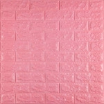 3D панель самоклеюча 700х770х7мм цегла Рожевий (004-7) SW-00000057