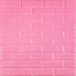 3D панель самоклеюча 700х770х5мм цегла Рожевий (004-5) SW-00000143