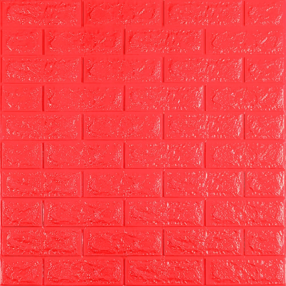 3D панель самоклеюча 700х770х7мм цегла Червона (008-7) SW-00000054