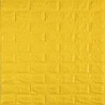3D панель самоклеюча 700х770х7мм цегла Жовтий (010-7) SW-00000049