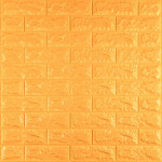 3D панель самоклеюча 700х770х7мм цегла Золотий (011-7) SW-00000052