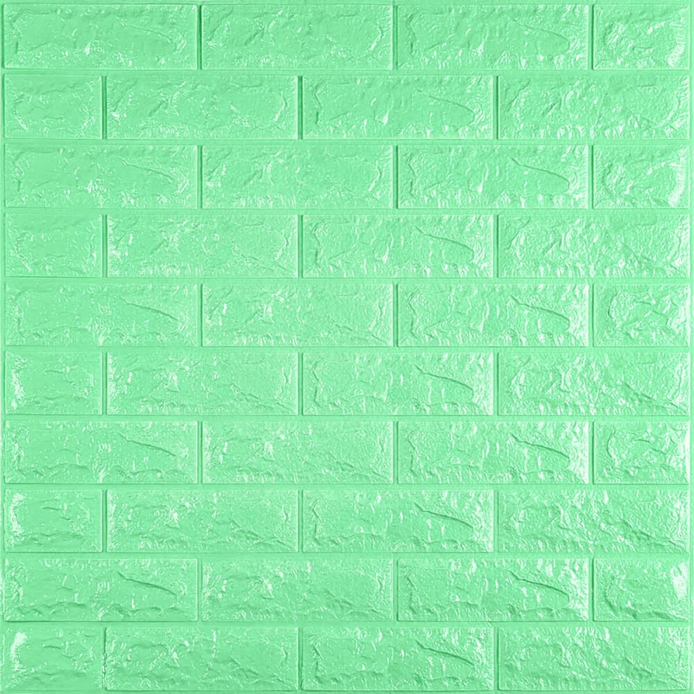 3D панель самоклеюча 700х770х7мм цегла М'ятний (012-7) SW-00000050