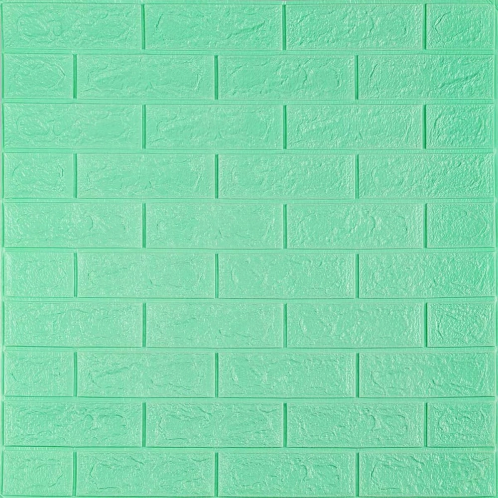 3D панель самоклеюча 700х770х5мм цегла М'ята (012-5) SW-00000148