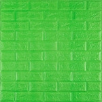 3D панель самоклеюча 700х770х5мм цегла Зелений (013-5) SW-00000149