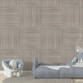 Покриття вінілове самоклеюче 3D рейки 600х600х2,8мм SW-00003244