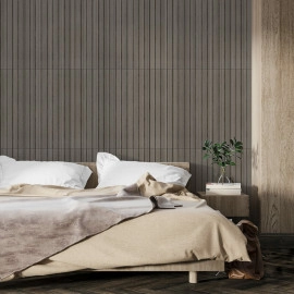 Покриття вінілове самоклеюче 3D рейки 600х600х2,8мм SW-00003245