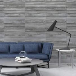 Покриття вінілове самоклеюче 3D рейки 600х600х2,8мм SW-00003247