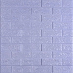 3D панель самоклеюча 700х770х5мм цегла світло - фіолетова (015-5) SW-00000083