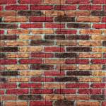 Самоклеюча декоративна 3D панель 700х770х5мм Бежево-коричнева Катеринославська цегла (047) SW-00000026