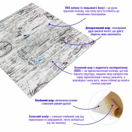 Самоклеюча декоративна 3D панель 700х700х5мм Париж (085) SW-00000142