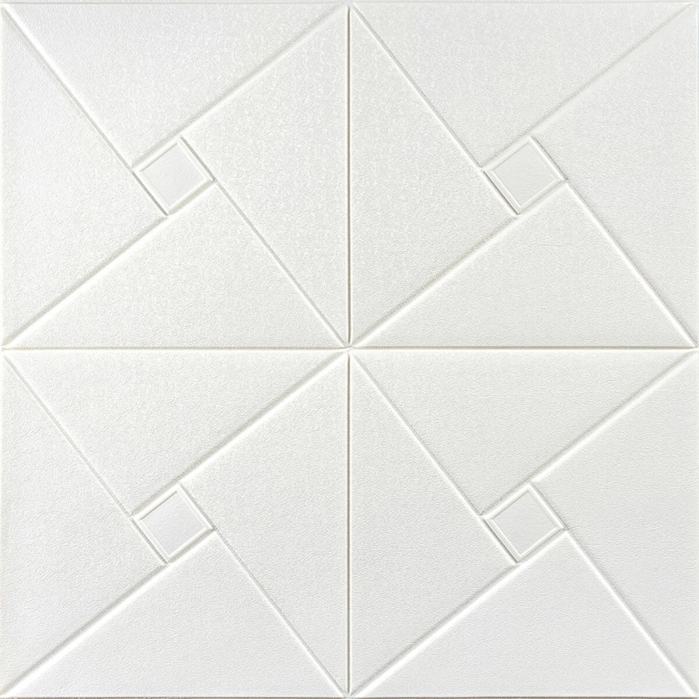 Самоклеюча декоративна настінно-стельова 3D панель 680х670х5.5мм Орігамі (173) SW-00000182