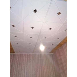 Самоклеюча декоративна настінно-стельова 3D панель дзеркало 700х700х6.5мм (172) SW-00000183