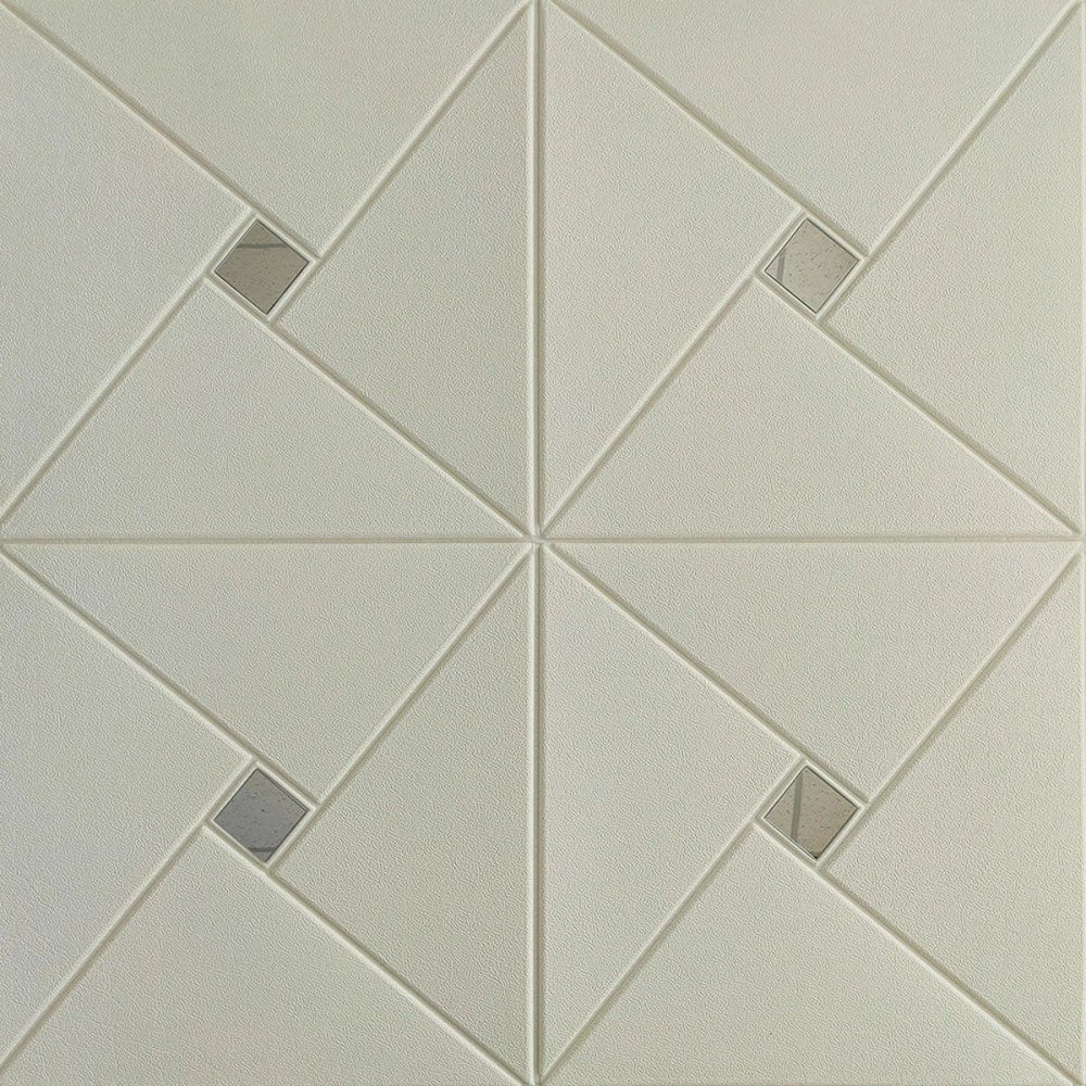 Самоклеюча декоративна настінно-стельова 3D панель дзеркало 700х700х6.5мм (172) SW-00000183