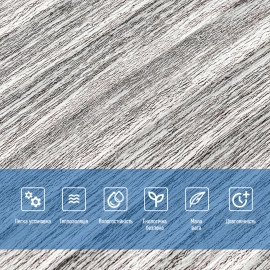 Самоклеюча декоративна 3D панель 700x700x5мм Білий Бамбук (071) SW-00000073