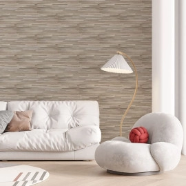 Самоклеюча вінілова плитка 152.4х914.4х1.5мм Сіро-бежева, ціна за 1 шт. (СВП-008) Матова SW-00000286