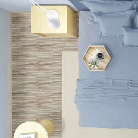 Самоклеюча вінілова плитка 152.4х914.4х1.5мм Сіро-бежева, ціна за 1 шт. (СВП-008) Матова SW-00000286