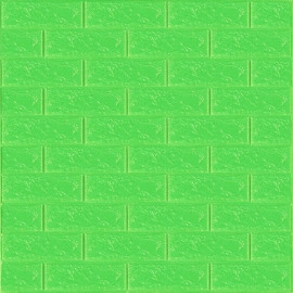 3D панель самоклеюча цегла Зелена 700х770х3мм (013-3) SW-00000639