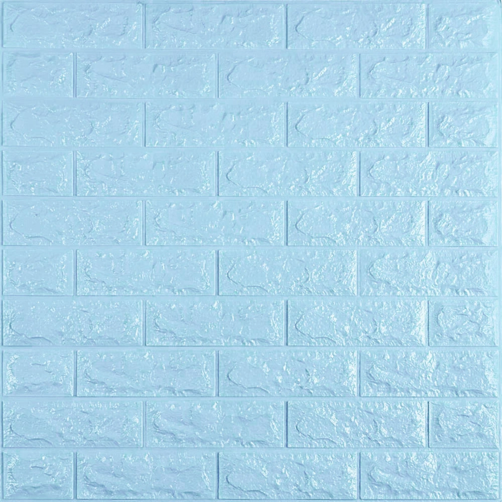 3D панель самоклеюча 700х770х7мм цегла Блакитна (005-7) SW-00000658