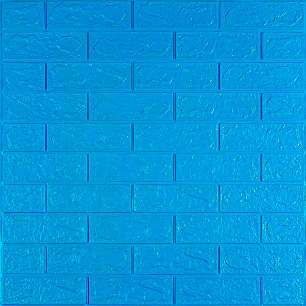 3D панель самоклеюча цегла Синій 700х770х3мм (003-3) SW-00000661