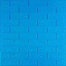 3D панель самоклеюча цегла Синій 700х770х3мм (003-3) SW-00000661