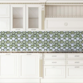 Декоративна ПВХ плитка на самоклейці 280х300х5мм Соти, ціна за 1 шт. (СПП-502) SW-00000666