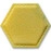 Декоративний самоклеючий шестикутник під шкіру 200x230мм Темно-жовтий (1101) SW-00000741