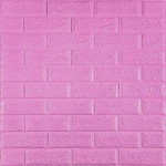 3D панель самоклеюча 700х770х3мм цегла Пурпурна (014-3) SW-00000863