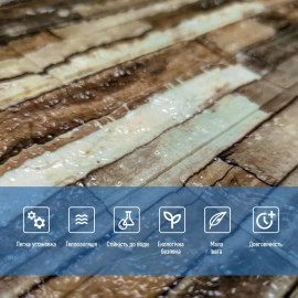 Самоклеюча декоративна панель 700x770x6мм Мікс цегла (343) SW-00000890